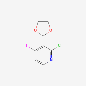 2-Chloro-3-(1,3-dioxolan-2-yl)-4-iodopyridine