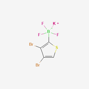 molecular formula C4HBBr2F3KS B6287601 Potassium 3,4-dibromo-2-thienyltrifluoroborate CAS No. 1401522-75-5