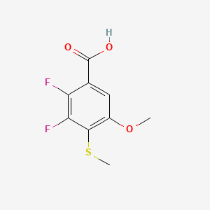 molecular formula C9H8F2O3S B6287607 2,3-Difluoro-5-methoxy-4-(methylthio)benzoic acid CAS No. 1895423-57-0