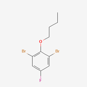 molecular formula C10H11Br2FO B6287636 1,3-二溴-2-丁氧基-5-氟苯 CAS No. 2484888-99-3