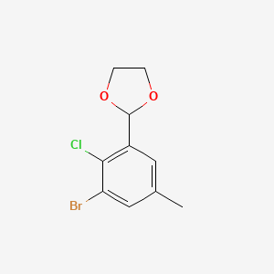 2-(3-Bromo-2-chloro-5-methylphenyl)-1,3-dioxolane