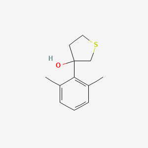 molecular formula C12H16OS B6287656 3-(2,6-Dimethylphenyl)thiolan-3-ol CAS No. 2737205-91-1
