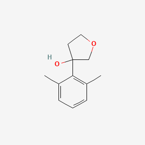 molecular formula C12H16O2 B6287678 3-(2,6-Dimethylphenyl)oxolan-3-ol CAS No. 2737207-48-4