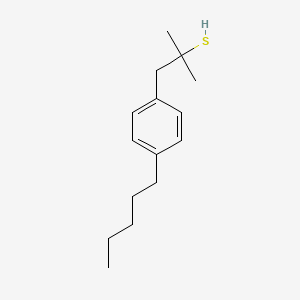 molecular formula C15H24S B6287694 1-(4-Pentylphenyl)propane-2-methyl-2-thiol CAS No. 2737205-41-1