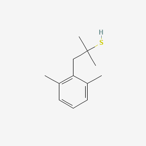 molecular formula C12H18S B6287697 1-(2,6-Dimethylphenyl)propane-2-methyl-2-thiol CAS No. 2737207-47-3