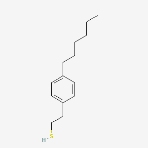 molecular formula C14H22S B6287718 2-(4-Hexylphenyl)ethanethiol CAS No. 2737207-28-0