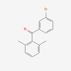 molecular formula C15H13BrO B6287720 3-Bromo-2',6'-dimethylbenzophenone CAS No. 2028660-49-1