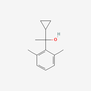 molecular formula C13H18O B6287735 1-(2,6-Dimethylphenyl)-1-cyclopropyl ethanol CAS No. 2737207-36-0