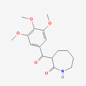 molecular formula C16H21NO5 B6287768 3-(3,4,5-Trimethoxybenzoyl)azepan-2-one CAS No. 2448337-26-4