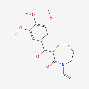 molecular formula C18H23NO5 B6287810 1-Ethenyl-3-(3,4,5-trimethoxybenzoyl)azepan-2-one CAS No. 2444792-47-4
