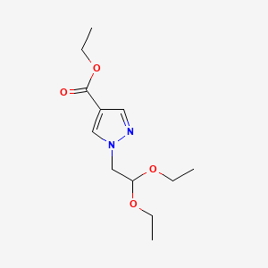 molecular formula C12H20N2O4 B6287859 1-(2,2-Diethoxy-ethyl)-1H-pyrazole-4-carboxylic acid ethyl ester, 95% CAS No. 2135534-98-2