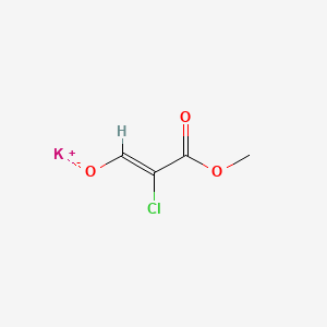 molecular formula C4H4ClKO3 B6287861 Potassium (Z)-2-chloro-2-methoxycarbonyl-ethenolate, 95% CAS No. 2703784-27-2