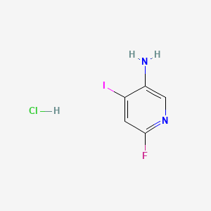 molecular formula C5H5ClFIN2 B6287907 6-Fluoro-4-iodo-pyridin-3-ylamine hydrochloride, 95% CAS No. 2737207-26-8