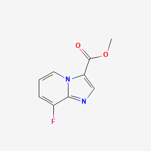 molecular formula C9H7FN2O2 B6287929 8-Fluoro-imidazo[1,2-a]pyridine-3-carboxylic acid methyl ester, 95% CAS No. 2111476-46-9