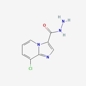 molecular formula C8H7ClN4O B6287949 8-Chloro-imidazo[1,2-a]pyridine-3-carboxylic acid hydrazide, 95% CAS No. 2737206-93-6
