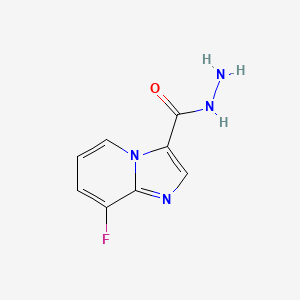 molecular formula C8H7FN4O B6287955 8-Fluoro-imidazo[1,2-a]pyridine-3-carboxylic acid hydrazide, 95% CAS No. 2737206-81-2