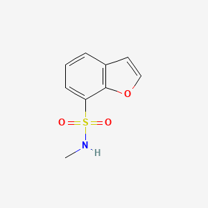 molecular formula C9H9NO3S B6287980 Benzofuran-7-sulfonic acid methylamide, 95% CAS No. 2737205-64-8