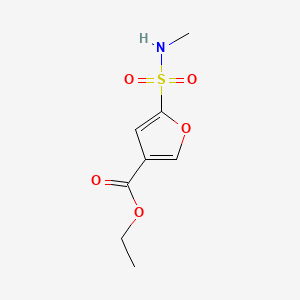 molecular formula C8H11NO5S B6288001 5-Methylsulfamoyl-furan-3-carboxylic acid ethyl ester, 95% CAS No. 2114159-90-7