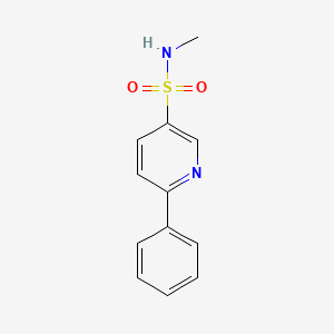 molecular formula C12H12N2O2S B6288024 6-Phenyl-pyridine-3-sulfonic acid methylamide, 95% CAS No. 2737207-02-0