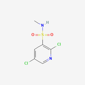 molecular formula C6H6Cl2N2O2S B6288054 2,5-Dichloro-pyridine-3-sulfonic acid methylamide, 95% CAS No. 2737205-80-8