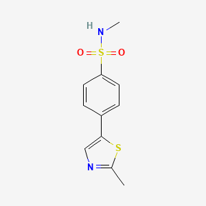 N-Methyl-4-(2-methyl-thiazol-5-yl)-benzenesulfonamide, 95%