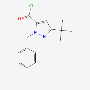 5-t-Butyl-2-(4-methyl-benzyl)-2H-pyrazole-3-carbonyl chloride, 95%