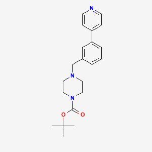 molecular formula C21H27N3O2 B6288327 4-(3-Pyridin-4-yl-benzyl)-piperazine-1-carboxylic acid t-butyl ester, 95% CAS No. 1043508-39-9