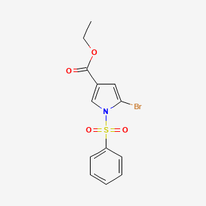 1-Benzenesulfonyl-5-bromo-1H-pyrrole-3-carboxylic acid ethyl ester, 95%