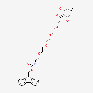 molecular formula C34H43NO9 B6288437 Fmoc-PEG(4)-Dde CAS No. 2093409-87-9