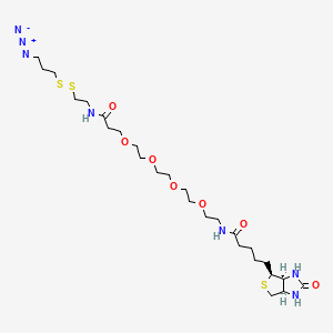 molecular formula C26H47N7O7S3 B6288441 Biotin-PEG(4)-SS-Azide CAS No. 1260247-52-6
