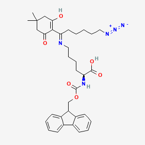 molecular formula C35H43N5O6 B6288448 Fmoc-L-Lys(N3-Aca-DIM)-OH CAS No. 2408993-39-3