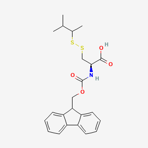 molecular formula C23H27NO4S2 B6288487 Fmoc-L-Cys(SIT)-OH CAS No. 2545642-31-5