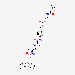 molecular formula C40H51N5O8 B6288507 Fmoc-Val-Ala-PAB-NMeCH2CH2NMe-Boc CAS No. 1691196-82-3