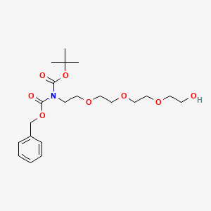 molecular formula C21H33NO8 B6288539 Boc,Z-AEEEE CAS No. 2389064-46-2