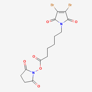 molecular formula C14H14Br2N2O6 B6288559 Mal(Br2)-Aca-OSu CAS No. 2389064-41-7