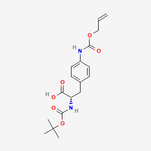 molecular formula C18H24N2O6 B6288578 Boc-Phe(4-NH-Alloc) CAS No. 2418594-31-5