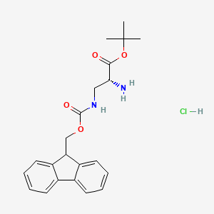 molecular formula C22H27ClN2O4 B6288592 H-D-Dap(Fmoc)-OtBu HCl CAS No. 2656394-66-8