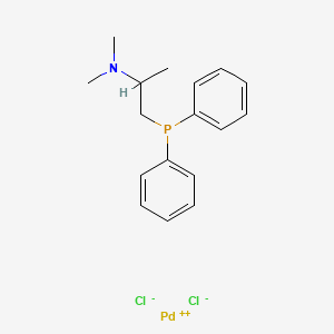 molecular formula C17H22Cl2NPPd B6288683 [(2-Dimethylamino)propyldiphenylphosphine]palladium(II) Dichloride, 98% CAS No. 85719-56-8