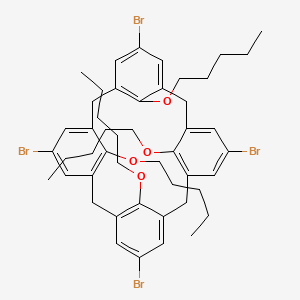 molecular formula C48H60Br4O4 B6288738 Tetrapentyloxy-bromocalix[4]arene CAS No. 2622208-26-6