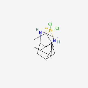 molecular formula C14H20Cl2N2Pt B6288752 rac-cis-1,2-Diaminodiamantane-platinum dichloride CAS No. 2629929-67-3