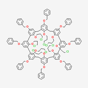 molecular formula C136H136Cl8O16 B6288753 3-Chloropropyloxybenzyloxycalix[8]arene CAS No. 1005158-96-2