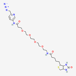 molecular formula C27H42N8O7S B6288754 生物素-PEG(4)-吡啶基-N3 CAS No. 2222687-71-8