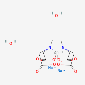 molecular formula C10H16N2Na2O10Zn B6288774 Ethylenediamine tetraacetic acid zinc disodium salt dihydrate, 96%, for synthesis CAS No. 73513-47-0