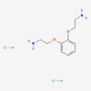 molecular formula C10H18Cl2N2O2 B6288812 2,2'-[1,2-Phenylenebis(oxy)]diethanamine dihydrochloride, 95% CAS No. 1049767-35-2