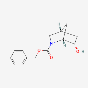 molecular formula C14H17NO3 B6288826 Benzyl (1S,4R,6S)-6-hydroxy-2-azabicyclo[2.2.1]heptane-2-carboxylate CAS No. 198835-18-6
