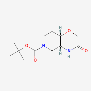 molecular formula C12H20N2O4 B6288828 tert-Butyl cis-3-oxo-4,4a,5,7,8,8a-hexahydropyrido[4,3-b][1,4]oxazine-6-carboxylate CAS No. 1251021-76-7