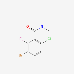 molecular formula C9H8BrClFNO B6288872 3-Bromo-6-chloro-2-fluoro-N,N-dimethylbenzamide CAS No. 2586126-68-1