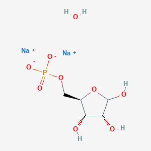 molecular formula C5H11Na2O9P B6288894 D-Ribose-5-phosphate disodium salt hydrate, 85% CAS No. 1174225-05-8