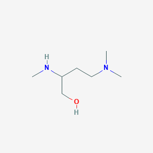 molecular formula C7H18N2O B062889 4-(Dimethylamino)-2-(methylamino)butan-1-OL CAS No. 189079-35-4