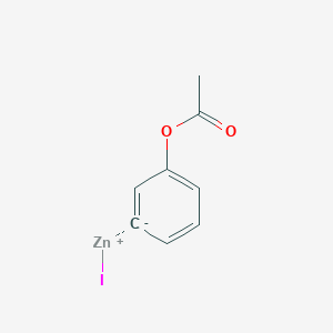 molecular formula C8H7IO2Zn B6288943 3-Acetoxyphenylzinc iodide, 0.5M in tetrahydrofuran CAS No. 1227941-06-1